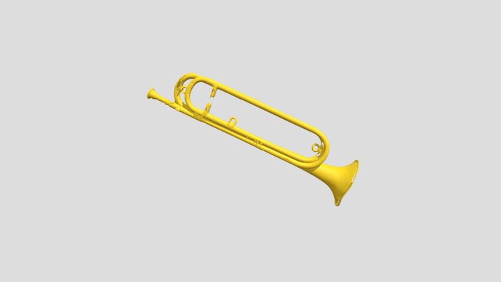 Trompette naturelle dite de cavalerie E.0939 3D Model