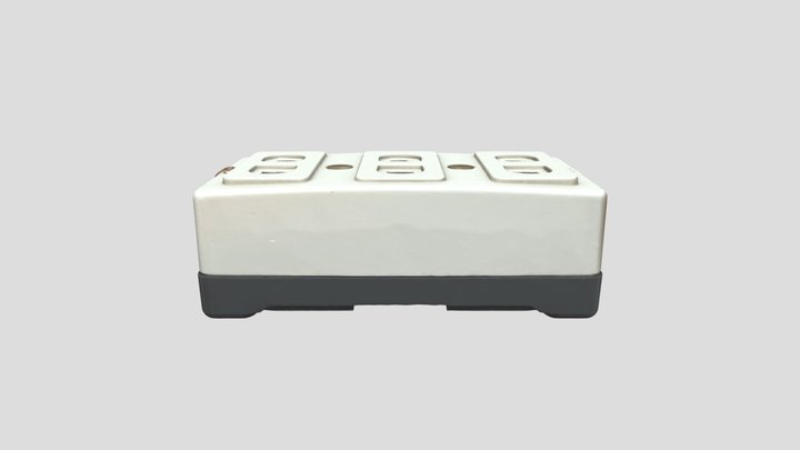 Power Adapter Block 3D Model