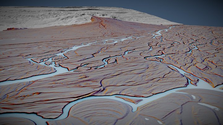 Pleistocene river system 3D Model