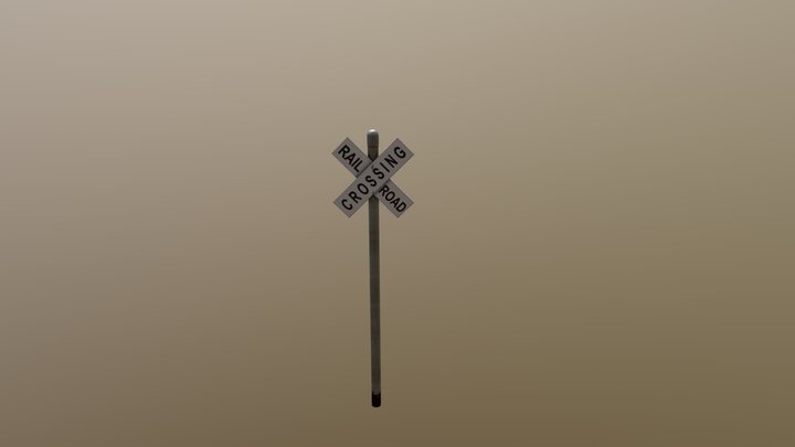 Rail Road Crossing 3D Model