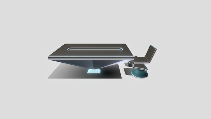 Updated Futuristic Furniture 3D Model