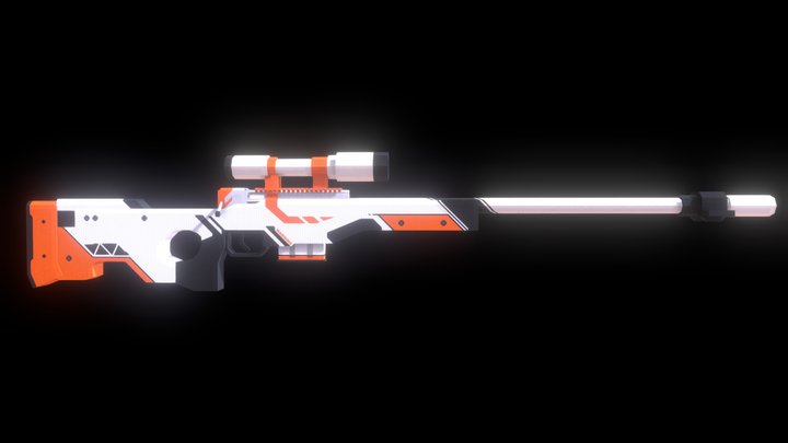 AWP Asiimov 3D Model