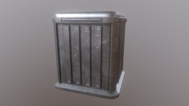 Industrial Sci-Fi Crate | Game Ready 3D Model