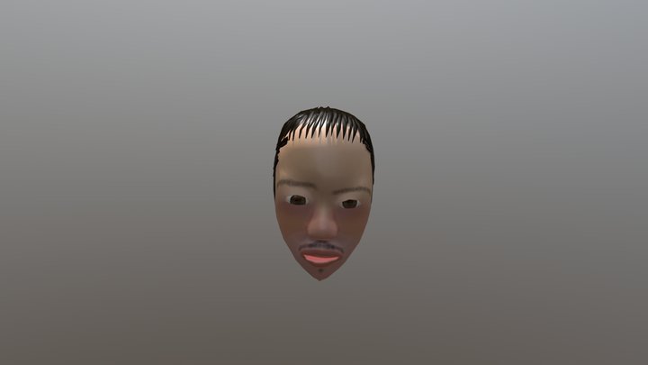 Head with Expression 3D Model