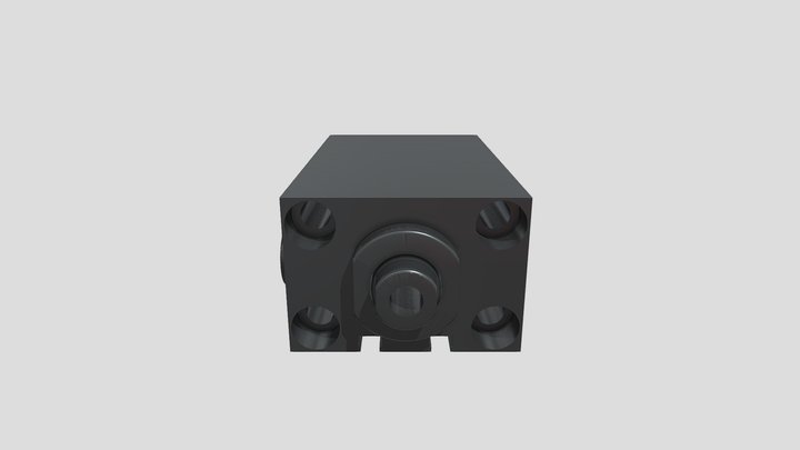 Hydraulic Cylinder - Oil Ports B – Modèle 3D gratuit STL