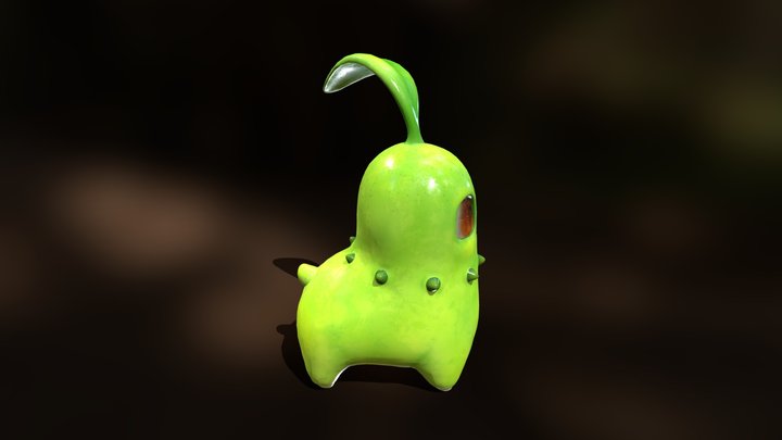 CHIKORITA Real Style 3D Model