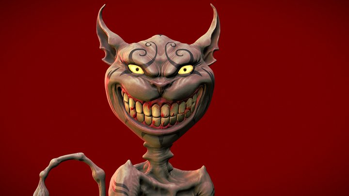 Cheshire Cat , american mcgee's alice fan art. 3D Model