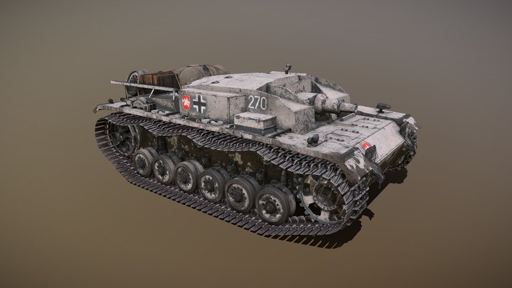 Stug III E 3D Model