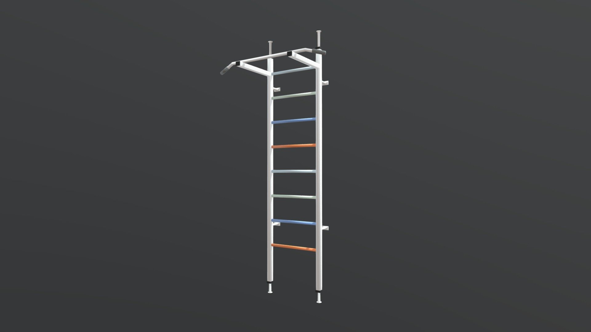 GYMNASTIC WALL BAR FOR CHILDREN JUNIOR – WHITE 1