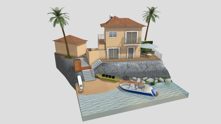By The Ocean Diorama Jonas Willems 3D Model