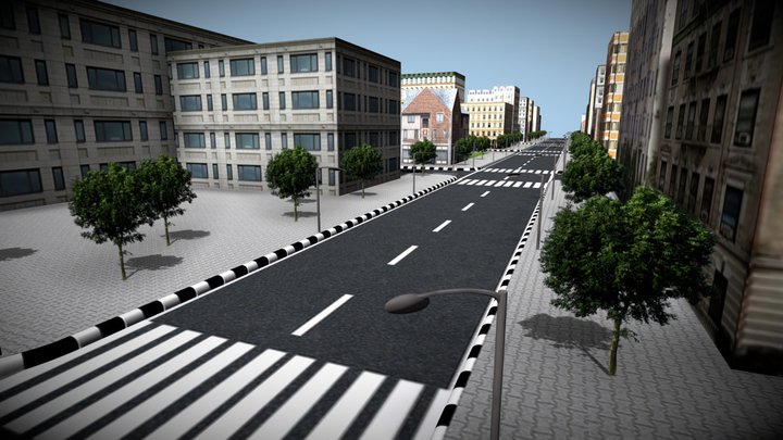 Race Track (Game Model) 3D Model