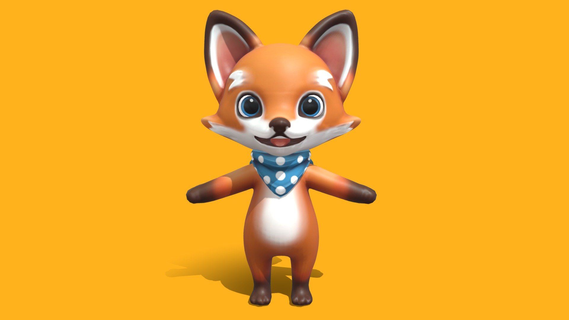 Fox - 3D model by Oscar Rickett (@oscar.rickett) [e6e5a65] - Sketchfab