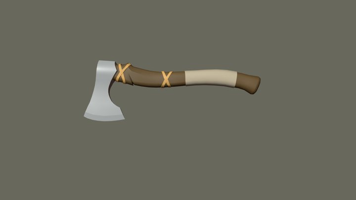 Viking Axe Draft 3D Model