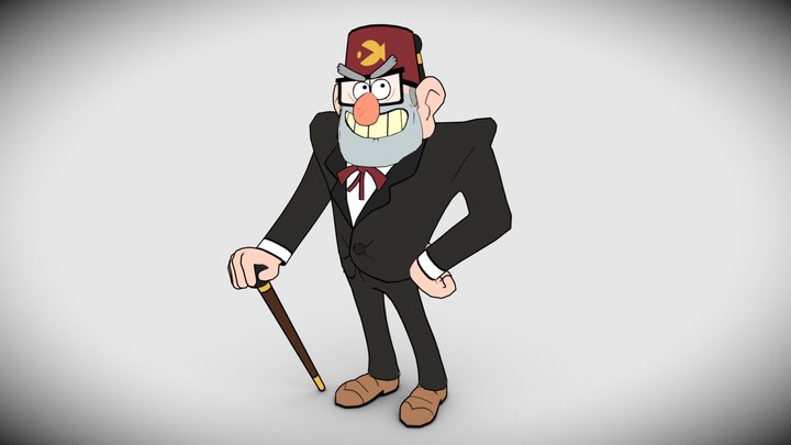 Grunkle Stan Gravity Falls 3D Model