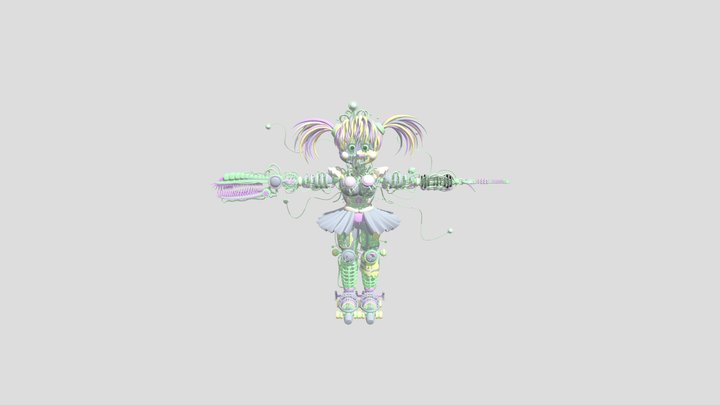 FBX -- Torres4's Scrap Baby v12 3D Model