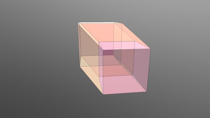 4D Hypercube 3D Model
