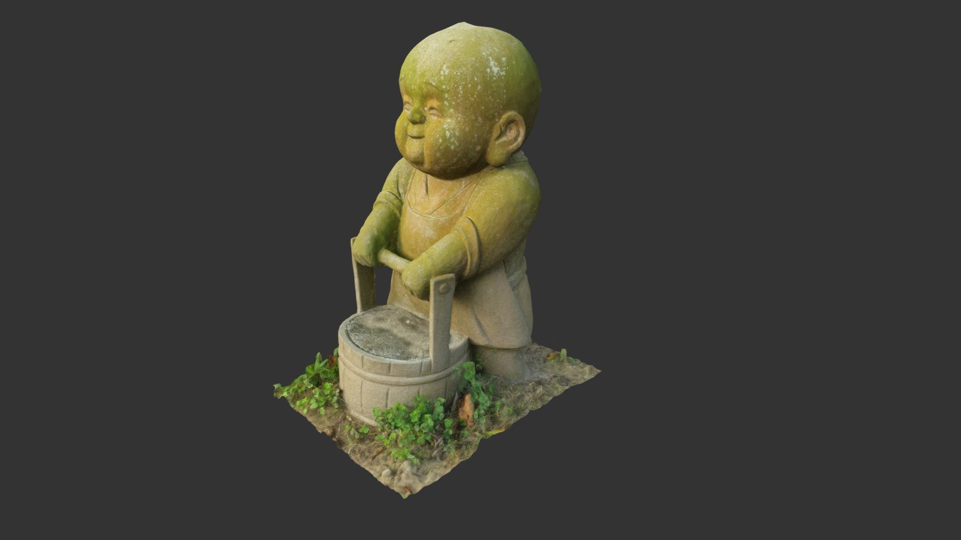 Small Buddhist boy statue, Taiwan