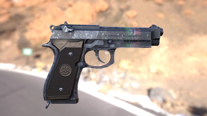 Beretta92FS 3D Model