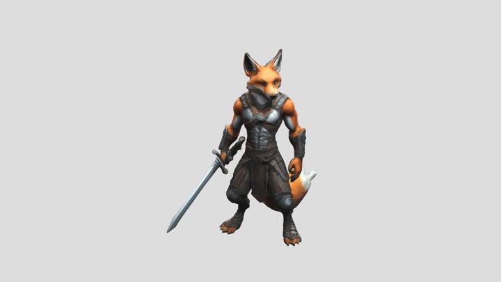 Warrior Fox 3D Model