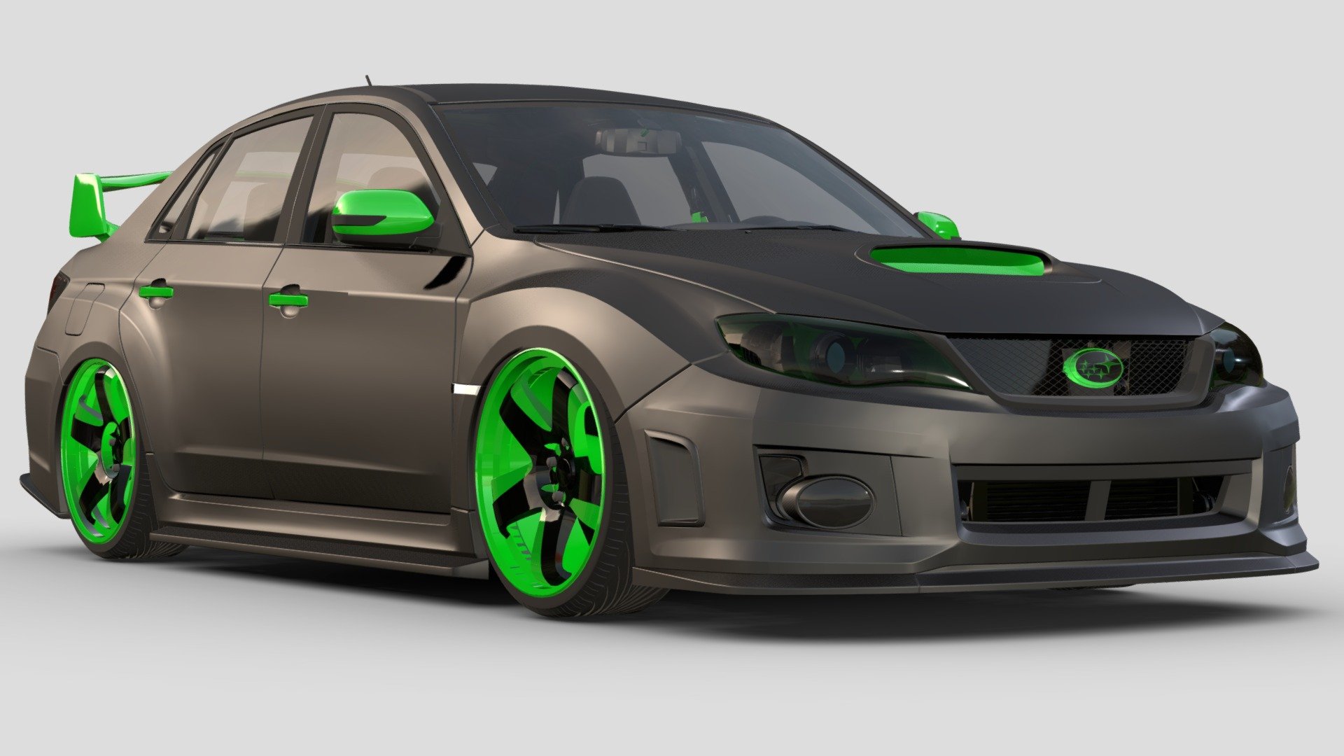 subaru impreza customized - Download Free 3D model by carmodifier ...