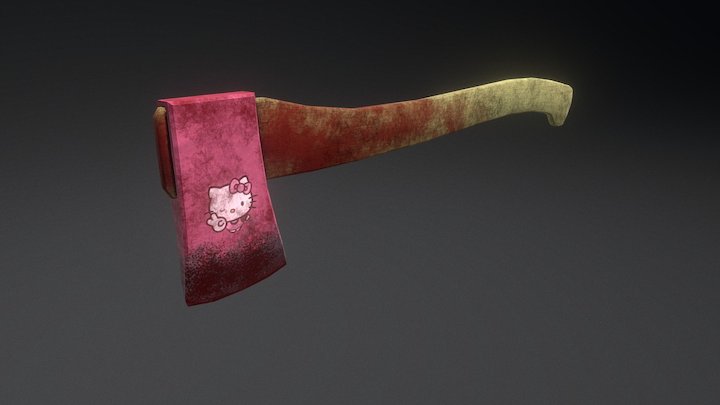 Pink Axe 3D Model