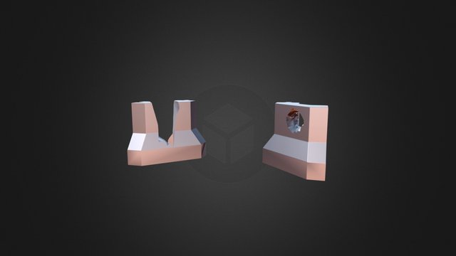 Corner Barricade - Destroyed 3D Model