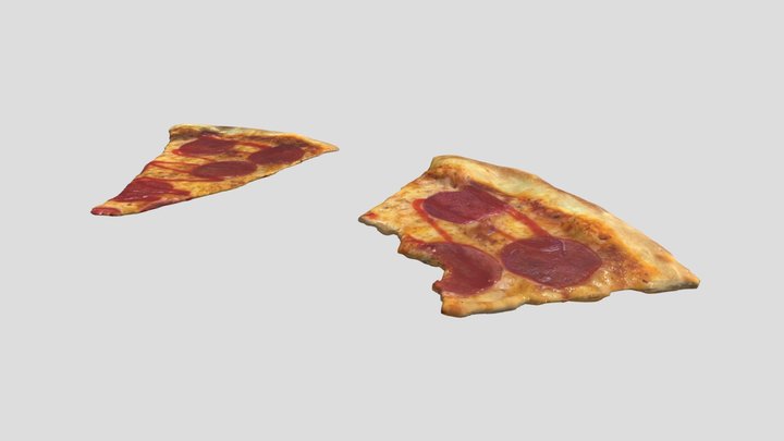 Bitten Pizza 3D Model