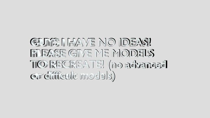 GUYS WHAT DO I POST!! – Kostenloses 3D-Modell STL