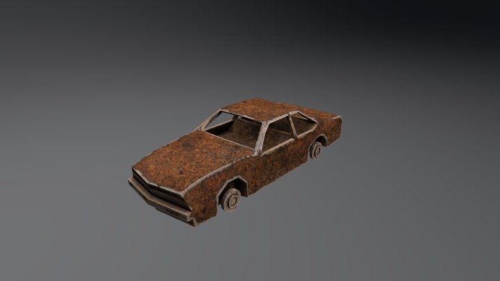 Rust Car 3D Model