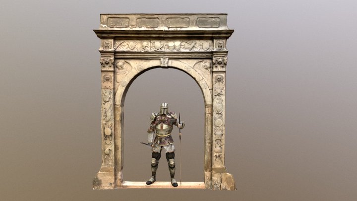 Digitálně archivovaný portál z roku 1403 3D Model