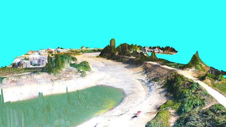 ตำบลรังนก หน้าวัดจระเข้ผอม 3D Model