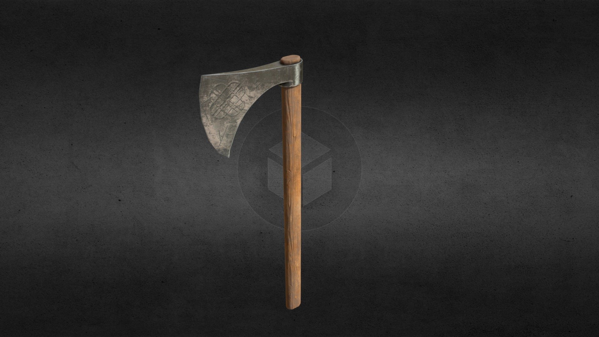 Viking Axe Low Poly
