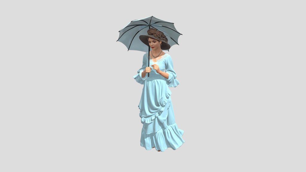 Woman with umbrella Monet