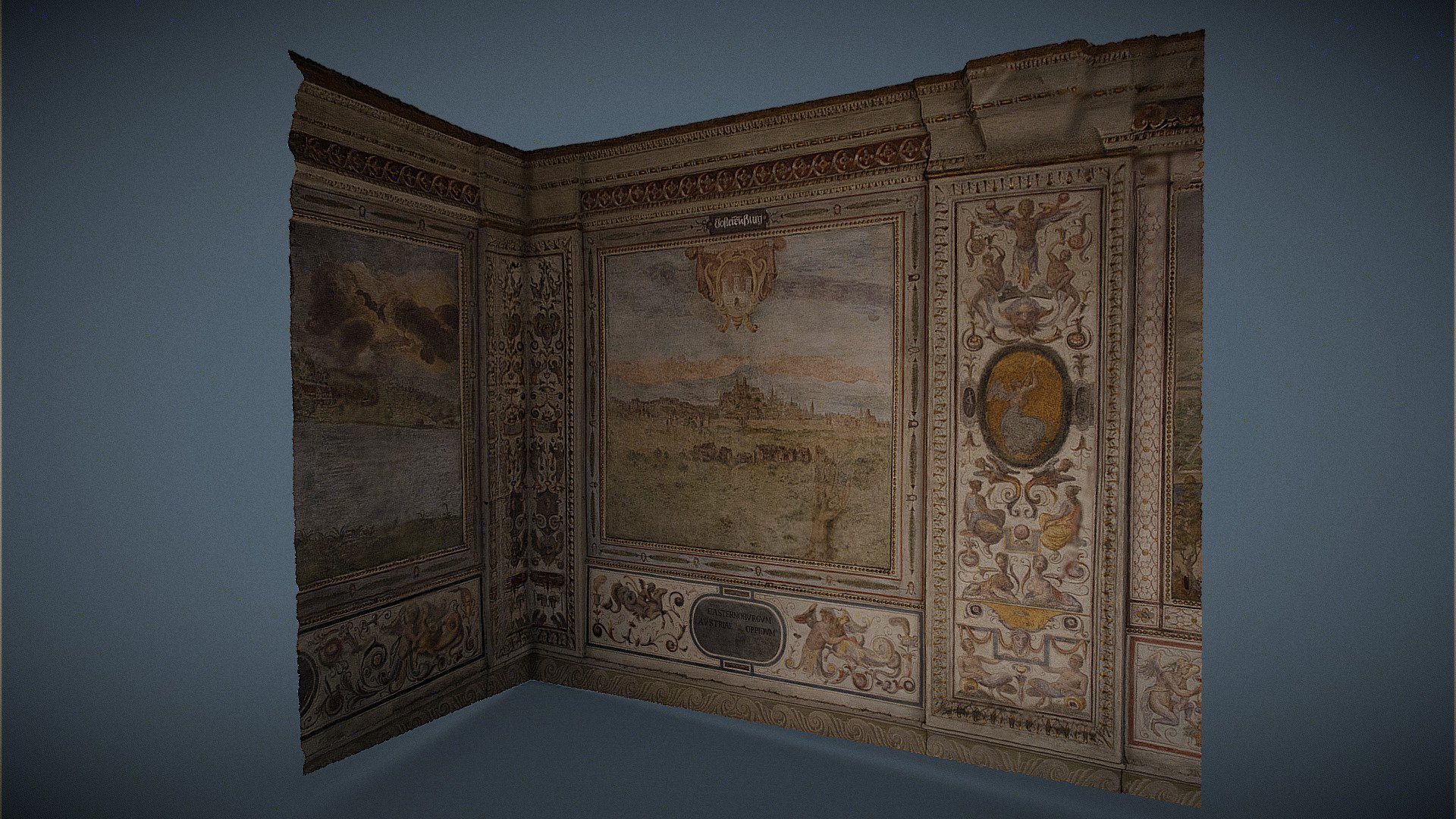 Palazzo Vecchio, Arkadenhof — Sketchfab embed 3D viewer