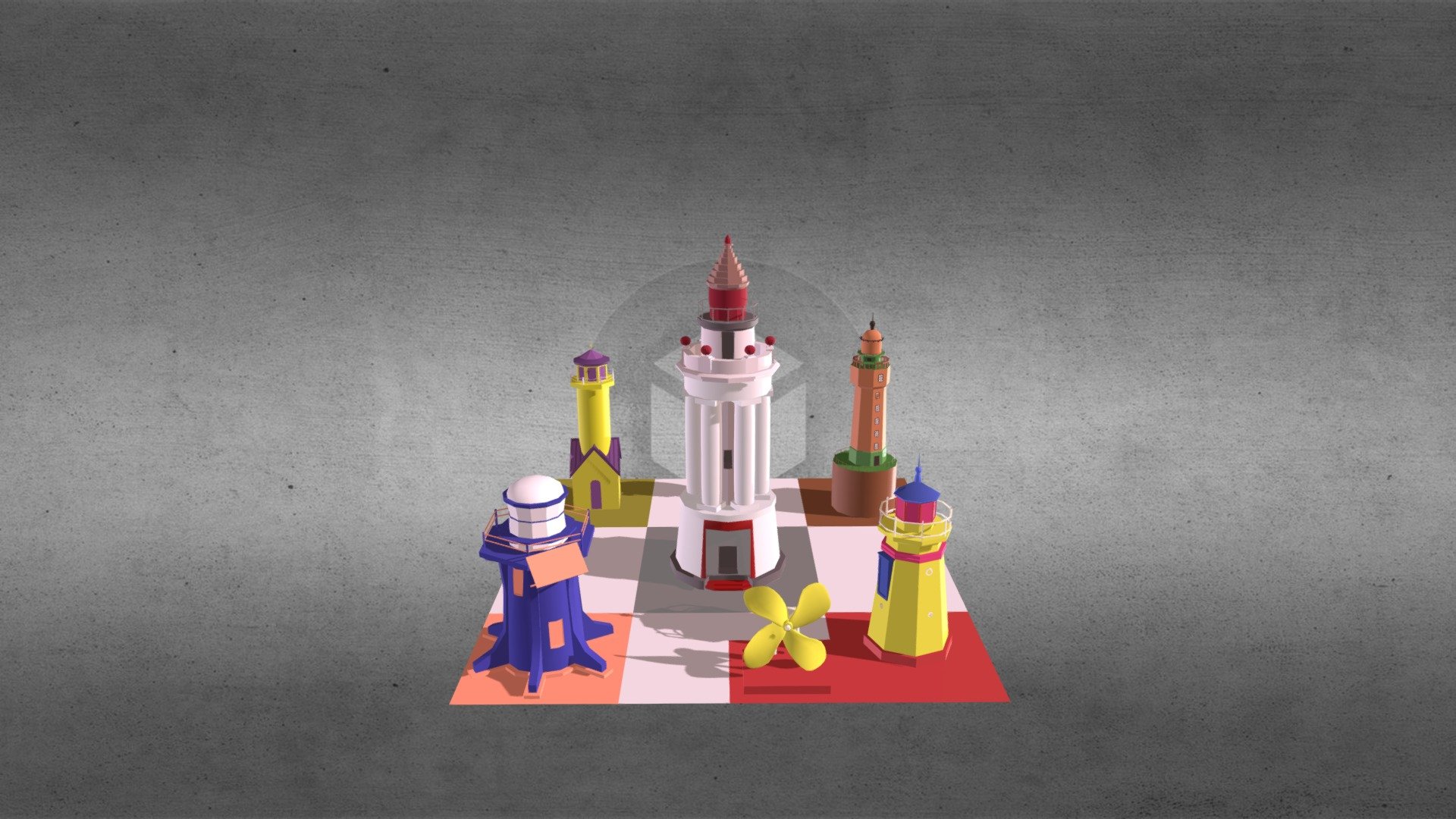 Ligthhouse Color Aced — Sketchfab embed 3D viewer
