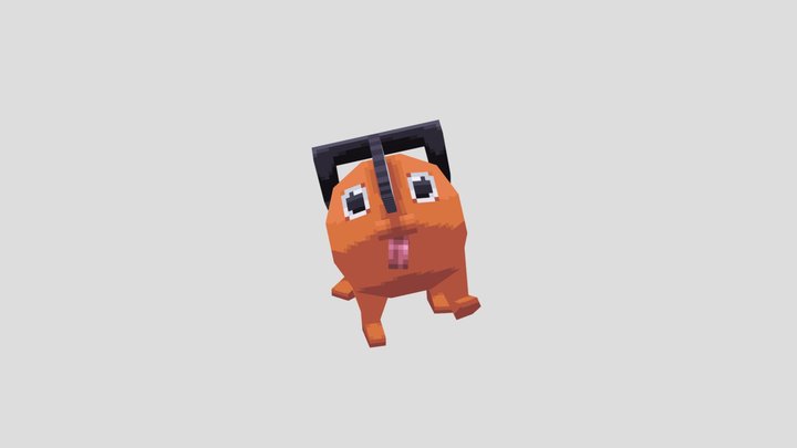 Pochita Lowpoly 3D Model