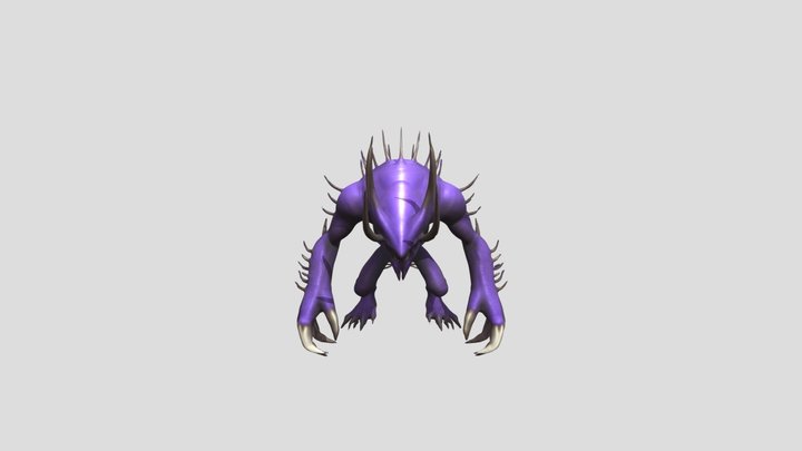 Zerg ，Starcraft style 3D Model