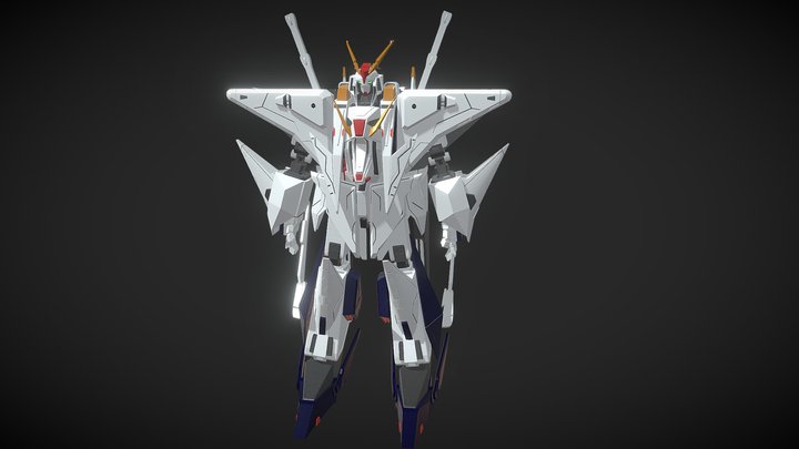 RX-105 Gundam Hathaway 3D Model