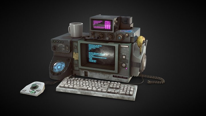 Cyberpunk Hacking Device [GAP Final Assignment] 3D Model
