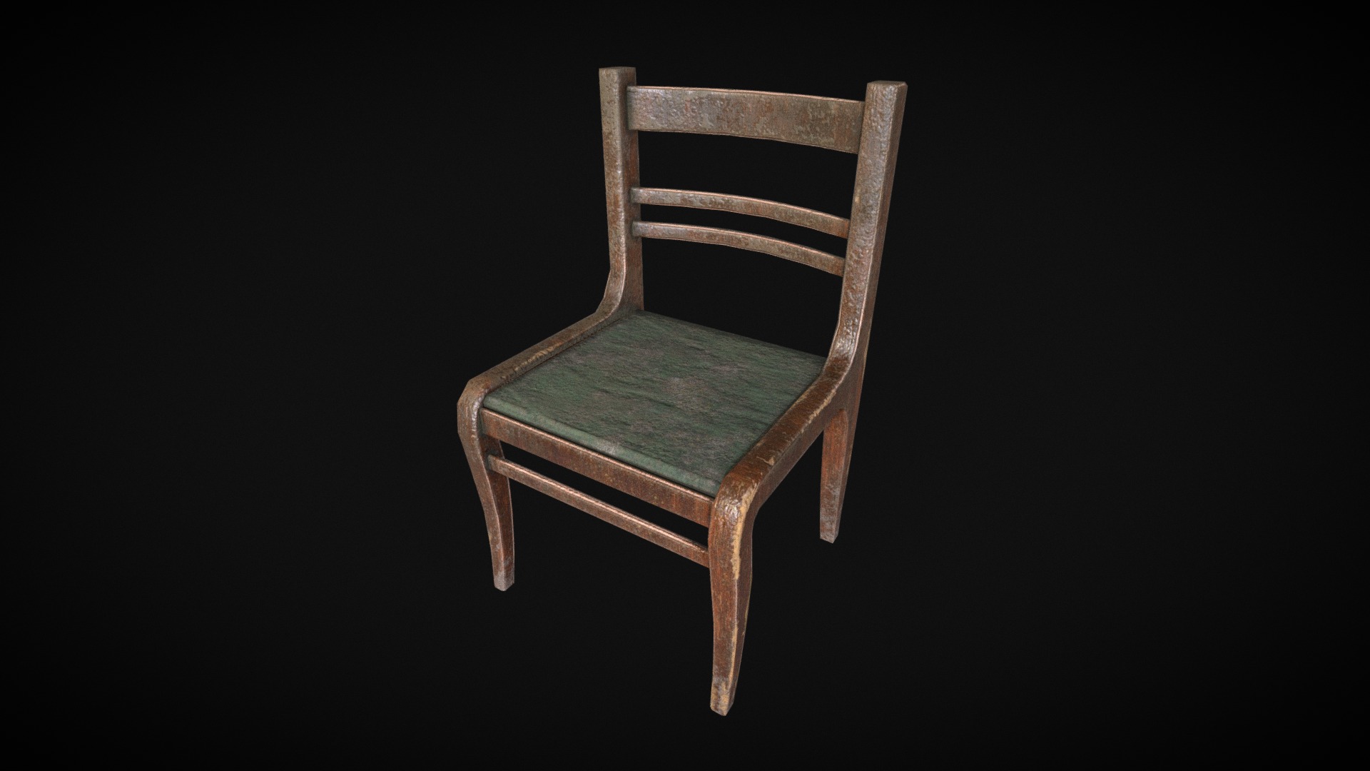3D model Chair - This is a 3D model of the Chair. The 3D model is about a chair with a cushion.
