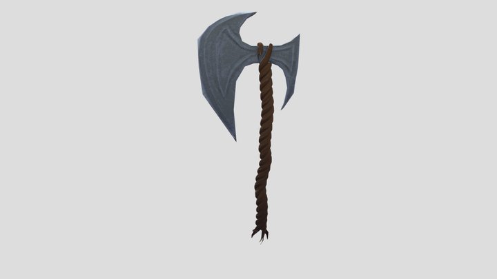 Viking stylized axe 3D Model