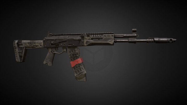 AK12_2xMag 3D Model