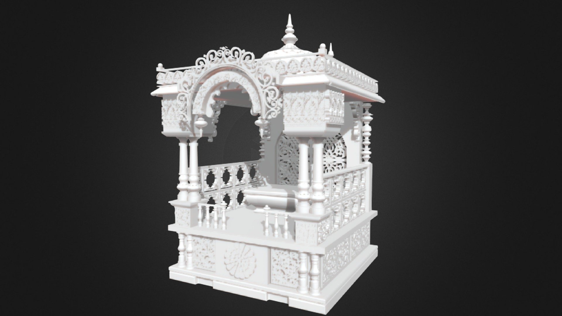 Hindu temple - Download Free 3D model by kositsuwan [e6f0fdf] - Sketchfab