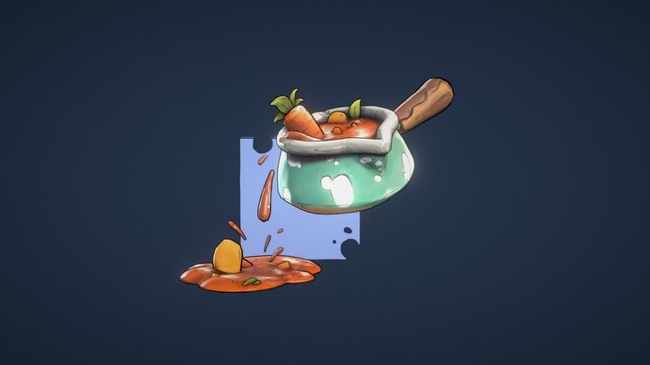 Stylized Creation Soup 3D Model