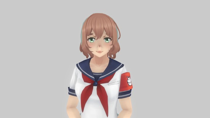 Yandere Simulator Amai Idle animation 3D Model