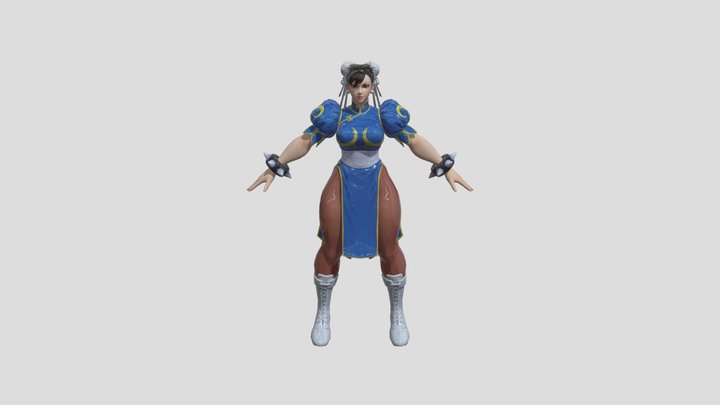 Street Fighter Chun Li 3D Model