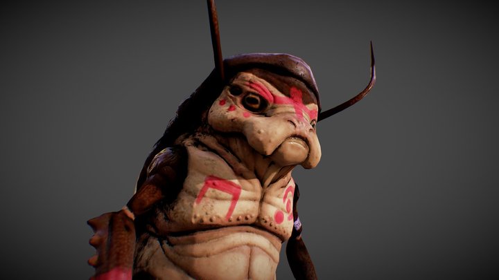Cockroach alien 3D Model