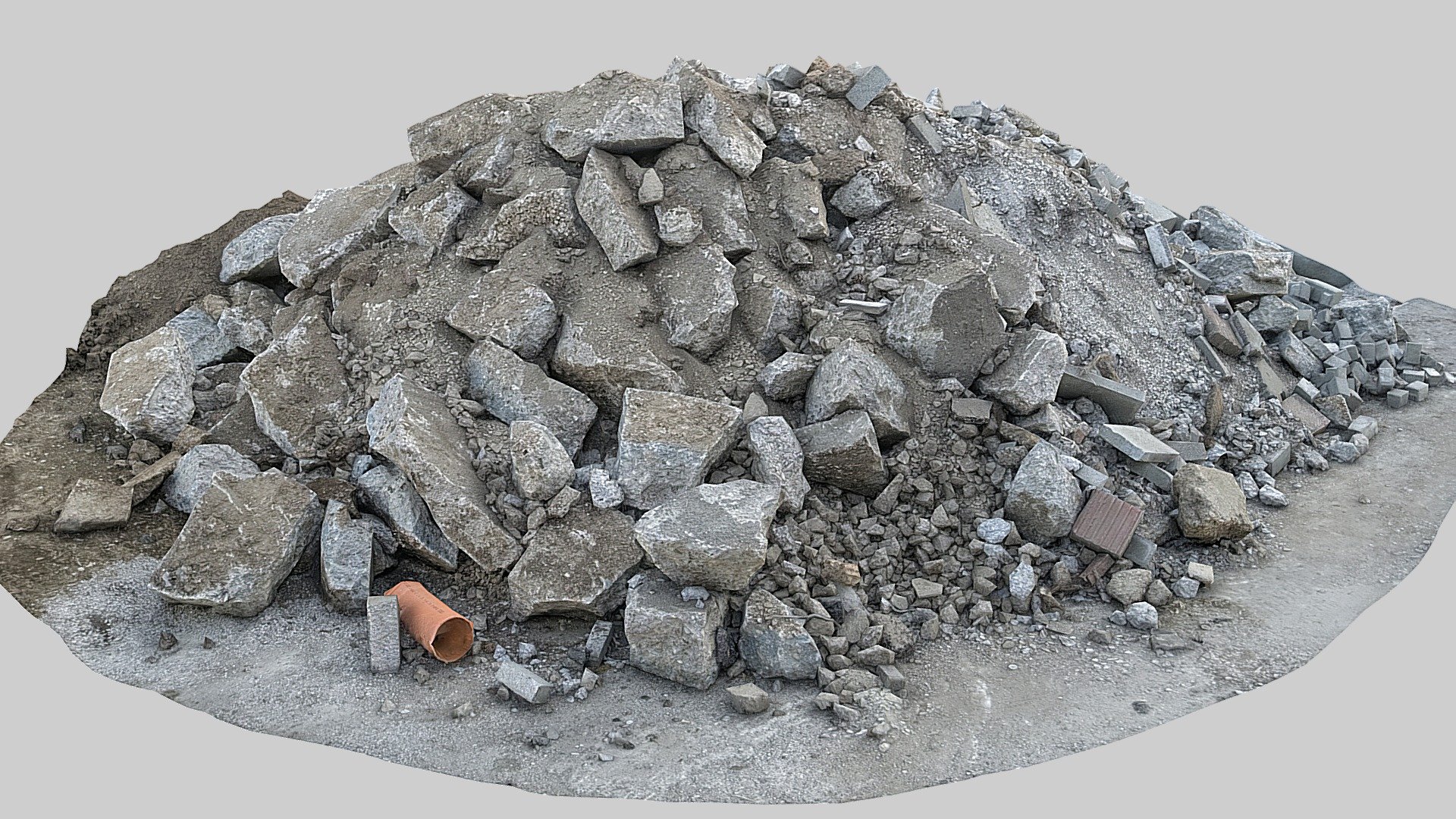 Crushed concrete rubble - Buy Royalty Free 3D model by Оrрндп ЯТG ...