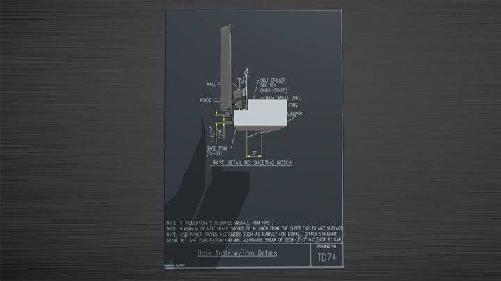 TD74 Detail Drawing 3D Model