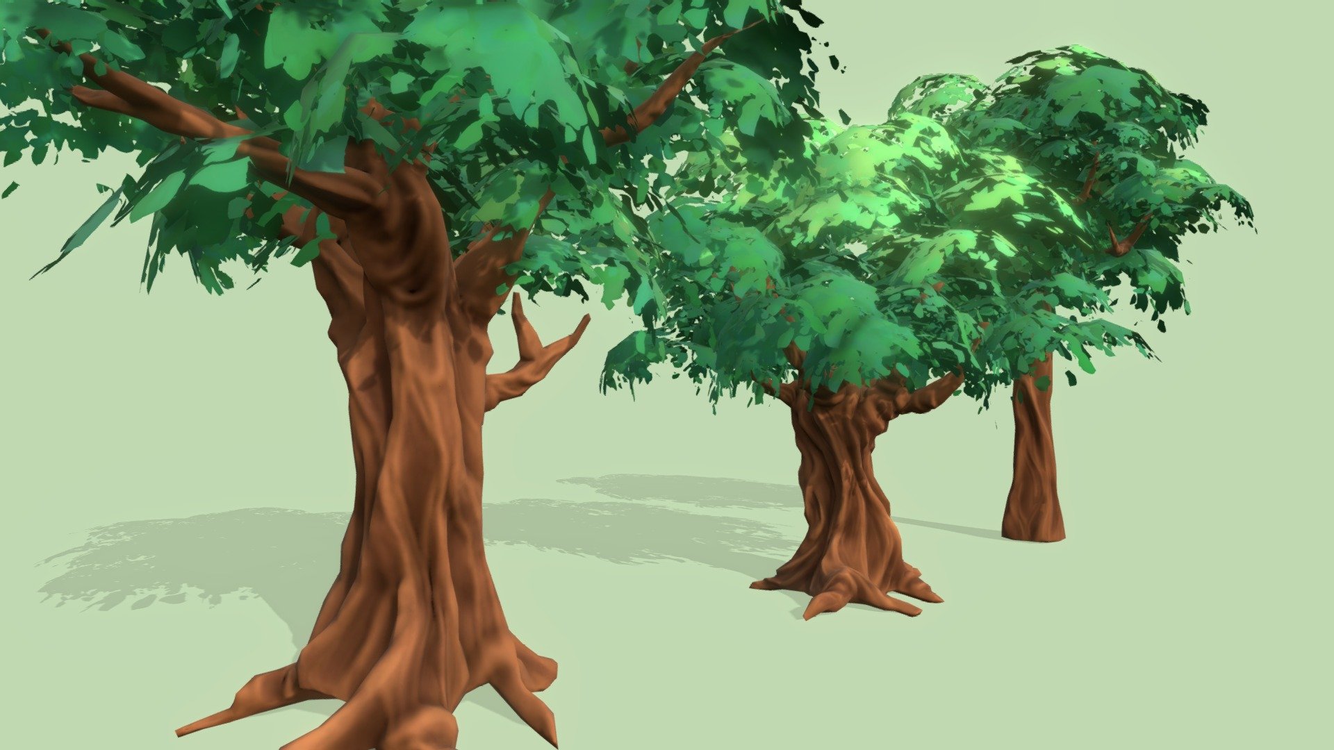 Stylized Trees - 3D model by Mewn (@meewn) [e6f6981] - Sketchfab